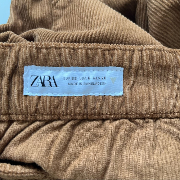 🍂 Zara Collection Corduroy Pants Size 6 - Picture 12 of 16